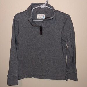 Crewcuts Charcoal Quarter-Zip Long Sleeve